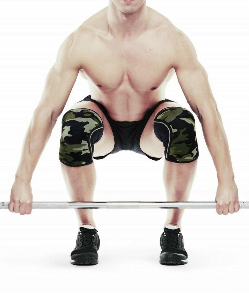 7MM Kniebandagen Unterstützung Verletzungsrehabilitation - Neopren Kniebandage Knieunterstützung für Kniebeugen, Laufen & Gym-Workout