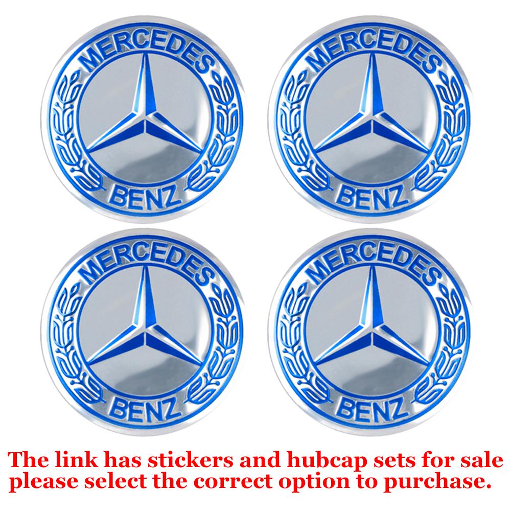 56/60/63/65/68MM Car Styling Wheel Center Caps Hub Cover Decor Stickers For Mercedes Benz AMG W203 W206 W220 W205 W212 W210 W108