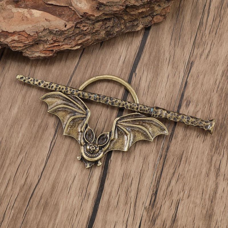 Viking-Inspired Retro Bat Hairpin - Trendy Norwegian Style Party Accessory