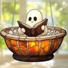 Acrylic Halloween Window Hanging Decor For Indoor Outdoor Fall Party Home Decoration Durable Unbreakable Design