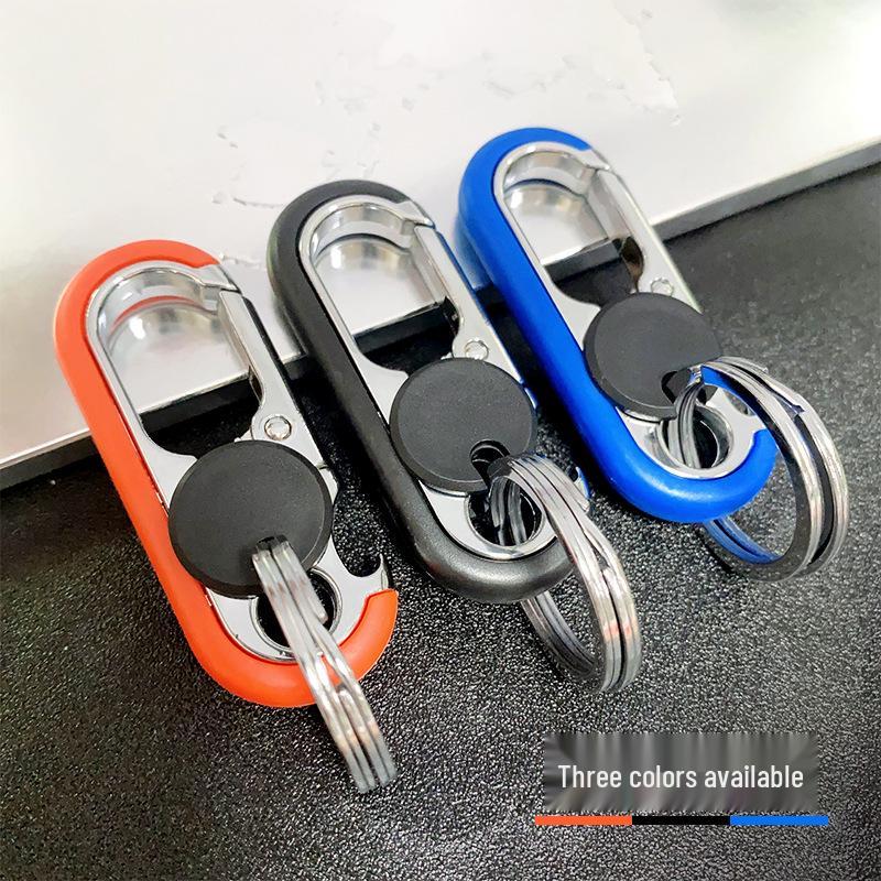 Multifunctional Metal Keychain Bottle Opener & Business Keyring Pendant Gift