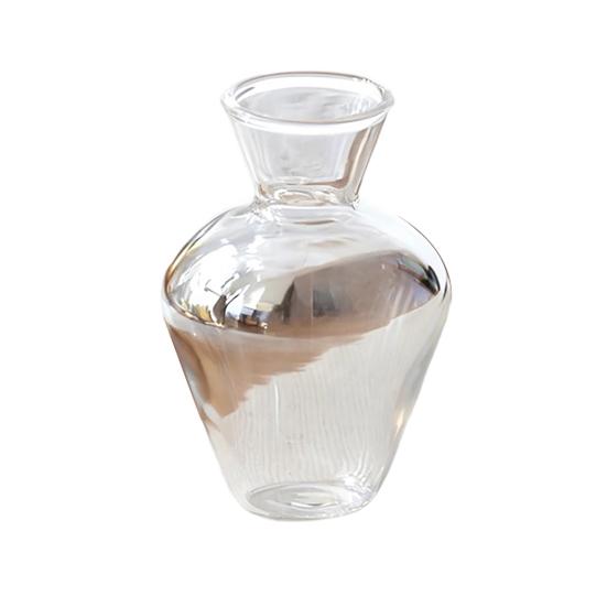 Mini Glas Blumen Dekoration Handgeblasen Kunstkristall Pflanzen Kleine Blumenvase Schmuckstück für Muttertag Geburtstagsgeschenke