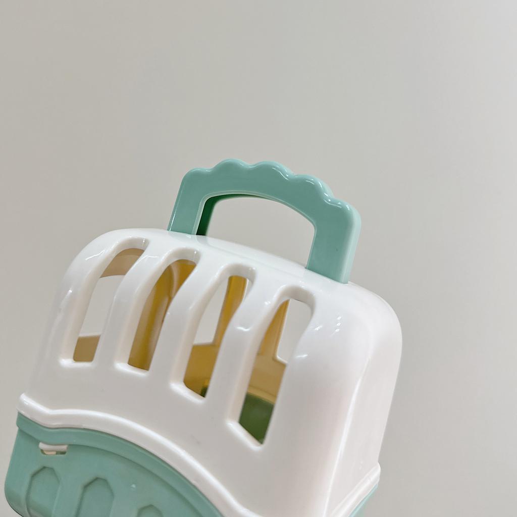 Realistic Pet Care Set for Kids Pet Grooming Set Toy Mood Appease Child Dog Raise Toy with Carrier Educational Dollhouse