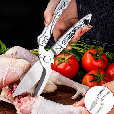 Πολυλειτουργικό Ανοξείδωτο Μαχαίρι Κουζίνας Μπάρμπεκιου για Τρόφιμα Ειδικό Οικιακό Ισχυρό Ψαλίδι για Κόψιμο Κοκάλων Κοτόπουλου