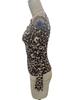 Women's Bat Sleeve Ruffled Shoulder Slim Chic Vintage Leopard T-shirt Tops Women Versatile Closet Essential Fashion Items Shirt