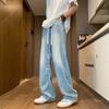 Tencel Jeans Herren Sommer Dünn Locker Gerade Weiter Bein Hose Jungen Neue Teenager Herren Hose