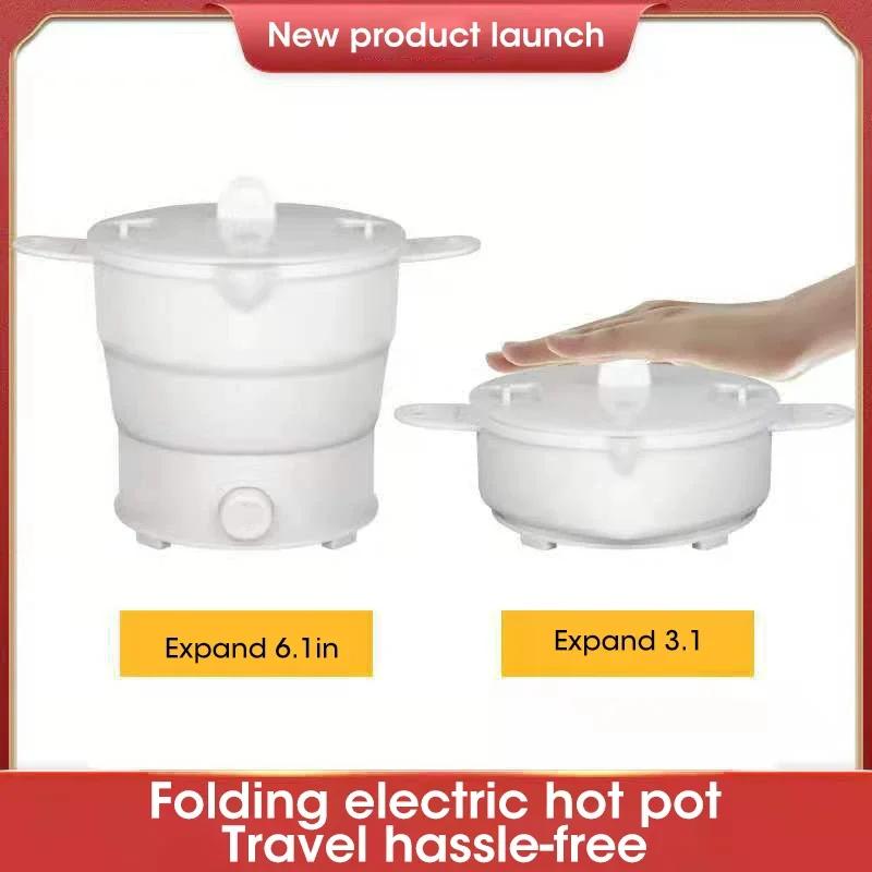 Multi Portable Foldable Silicone Pot For Travel Kettle Electric Cook Hot Pot Water Boiler Camping Folding Electric Pot