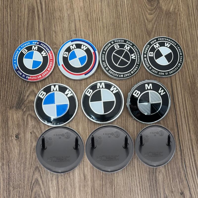 1/2pcs 82mm 74mm Car Logo Front Hood Rear Trunk Emblem For BMW M Logo E46 E36 E34 F10 E90 F30 E60 F30 E53 E30 E92 E87 Accessory