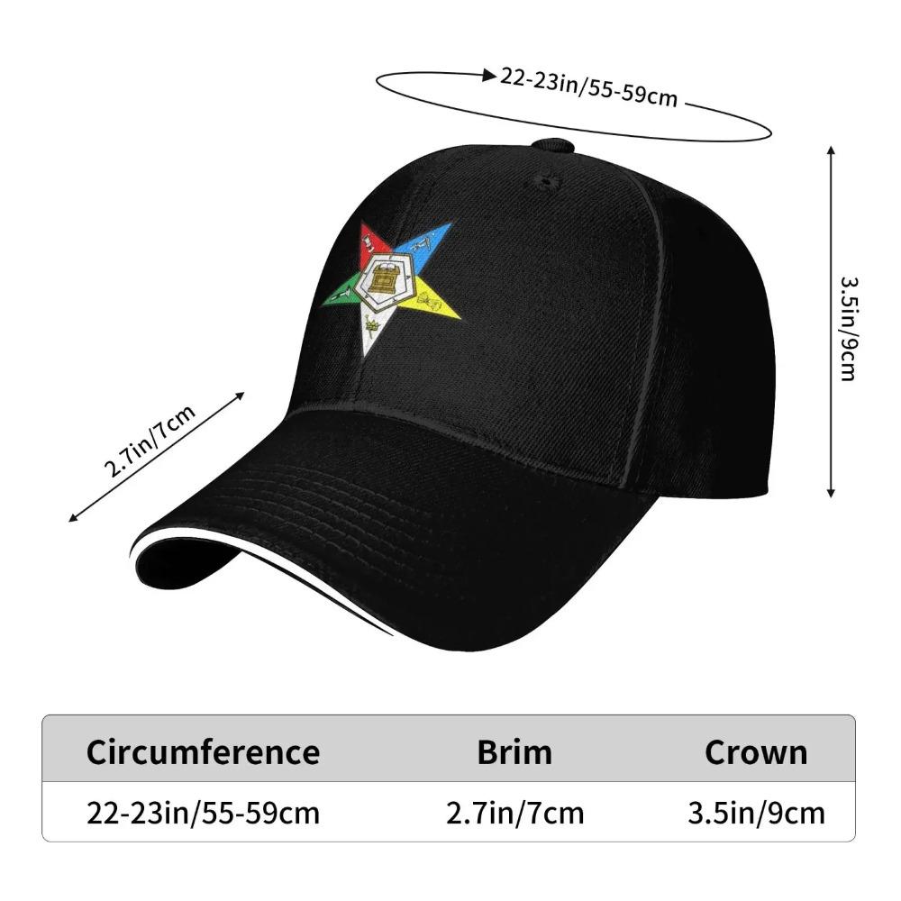 Order of The Eastern Star Baseball Caps Hip Hop Sandwich Cap Men Women Adjustable Outdoor Sport Hat