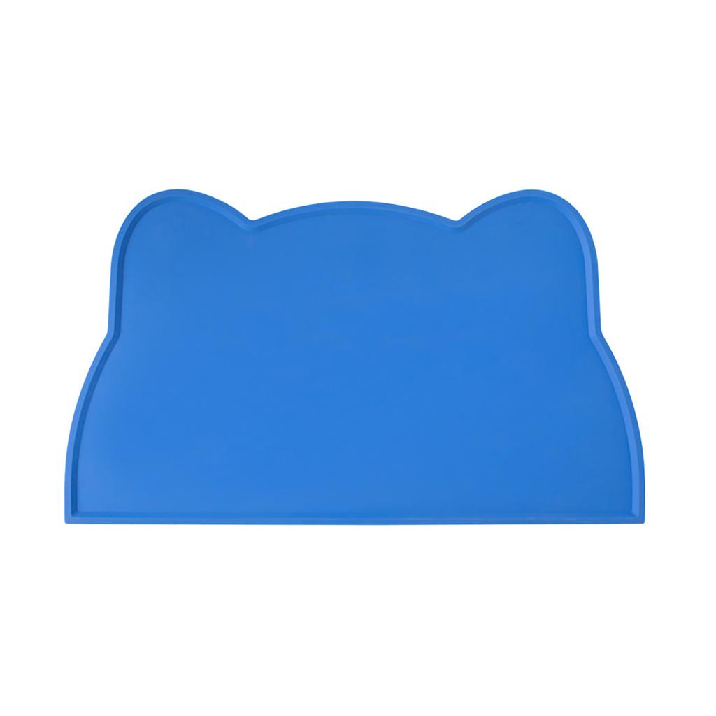 Pet Feeding Mat Cat Head Shape Made of Food Grade Silicone Non Slip Easy to Clean Spill Proof Mat for Cats and Dogs