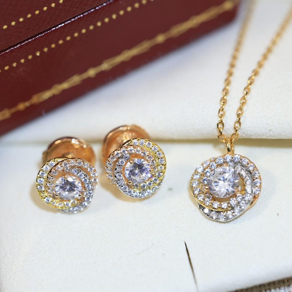 Leopard Diamond Studded Earrings, Round Earrings, Hot Selling, Highest Version On the Market, 925 Pure Silver Needle, Original Asian Gold Material