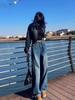 Women's Retro High Waist Scimitar Leg Jeans - Autumn 2026 Slimming Wide Leg Pants