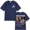 Rapper Myke Towers Graphic T-shirts Men Women Fashion Hip Hop Oversized T Shirt Comfort Cotton Short Sleeve T-shirt Streetwear