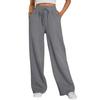 Gerade Weiter Bein Lockere Hose Damen Mode Frühling Sommer Baggy Jogginghose Hohe Taille Lässig Straßenhosen Schicke Hosen