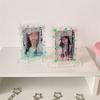 Cute Star Gradient Color Photocard Holder Pvc Girl Card Holder Idol Photo Display Protect Storage Card Keychain Bag Pendant Gift