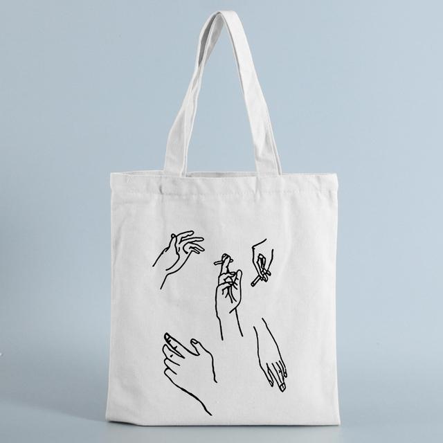 Damen Canvas Taschen Shopping Eco Wiederverwendbare Faltbare Schultertasche Handtasche Totebag Mode Lässig Schule Student Schultertaschen