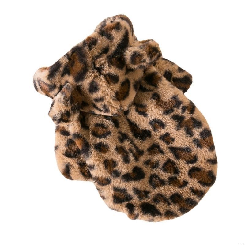 

Christmas Dog Dress Up Leopard Clothes Puppy Kitten Coat Cosplay Accessories X3UC XL коричневый