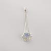Pendentif en Argent Sterling 925 Pierre Opale Laitée 1,79" Bijoux de Créateur Faits à la Main Pour Cadeau d'Anniversaire PP-69-15