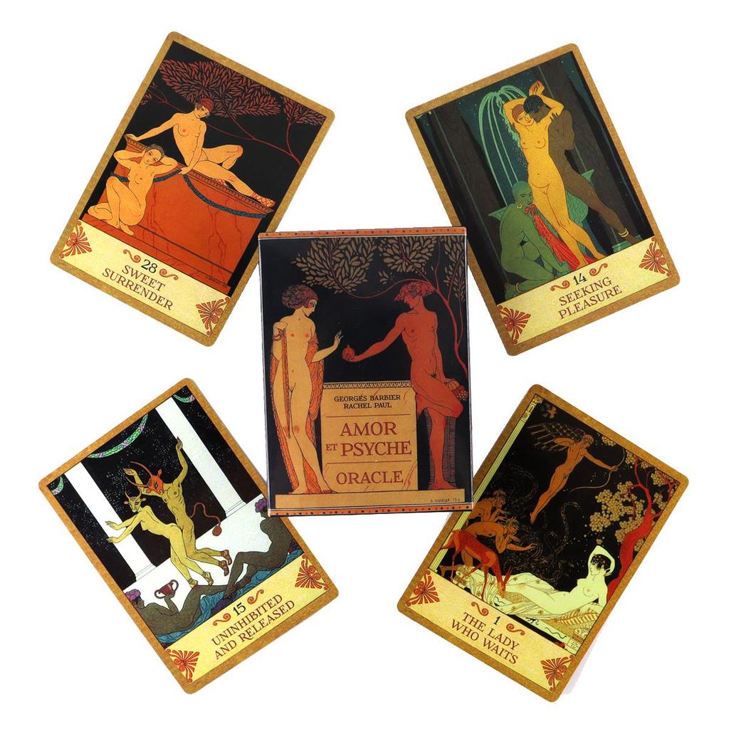 Amor Et Psyche Oracle Cards Leisure Party Table Game High Quality Fortune-telling Prophecy Tarot Deck with PDF Guidebook
