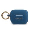 Guess Guacapsilglbl Husă pentru AirPods Pro Albastru/Albastru Silicon Sclipici