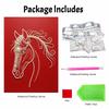DIY Pearl Diamond Art Painting Kits for Adult and Beginners,Majestic Horse Sparkling Painting Craft Home Wall Decor Handmade Gift