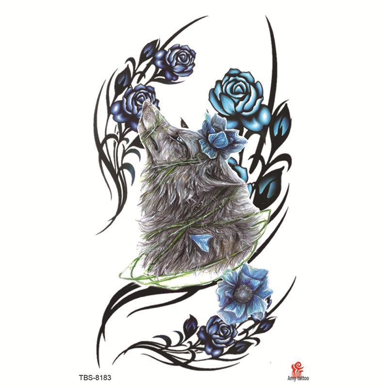 Wasserdichtes Ganzarm Totemsymbol Tattoo Aufkleber Set