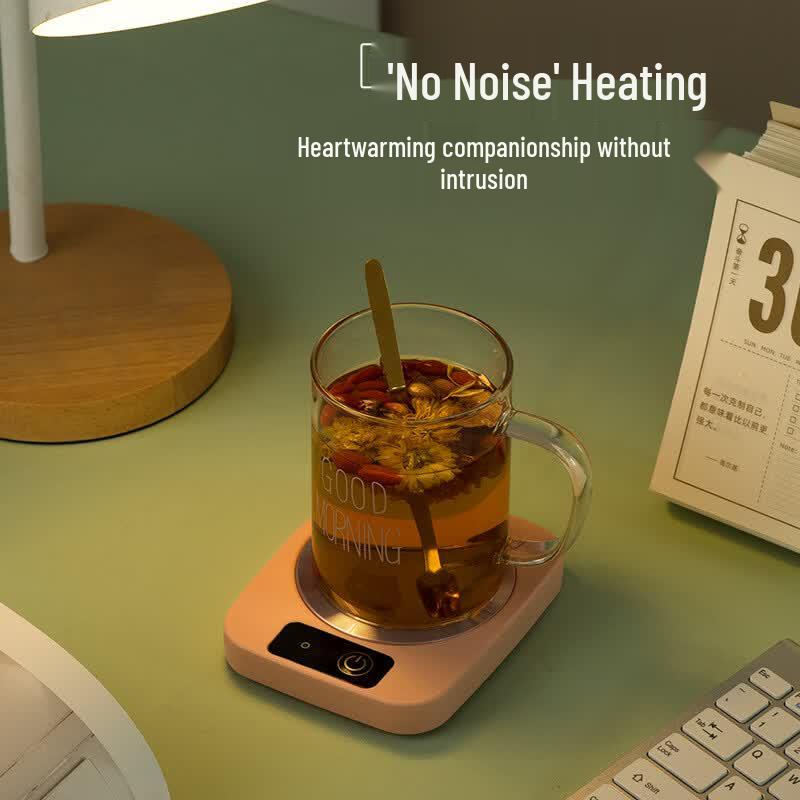 LISM Mug Warmer & Coaster with Glass Cup