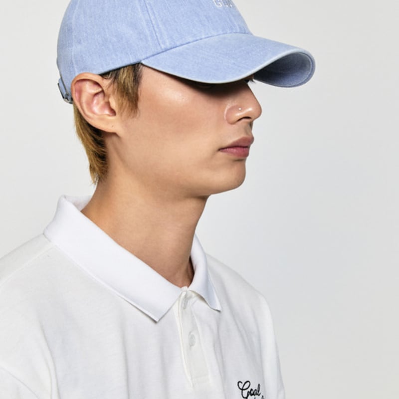 GOALSTUDIO GOAL EMBROIDERY DENIM BALL cap-SKY BLUE