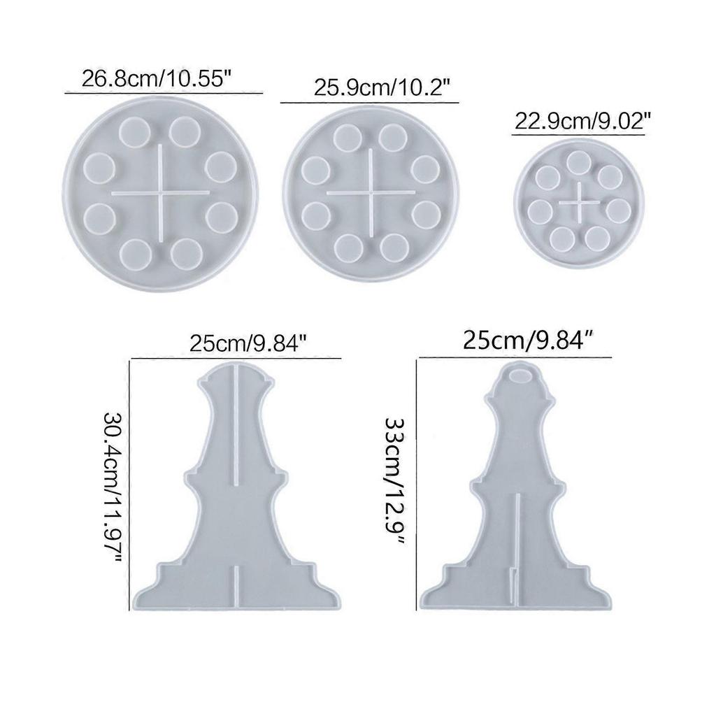 Thicken Epoxy Resin Molds for DIY Coffee Pod Organizer Coffee Pod Holder Resin Silicone Molds for Tea Coaster Kitchen
