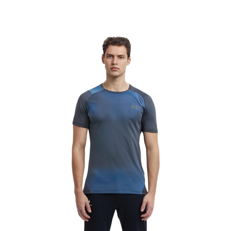 Under Armour RUSH T Shirt Men's Blue 1361425-436