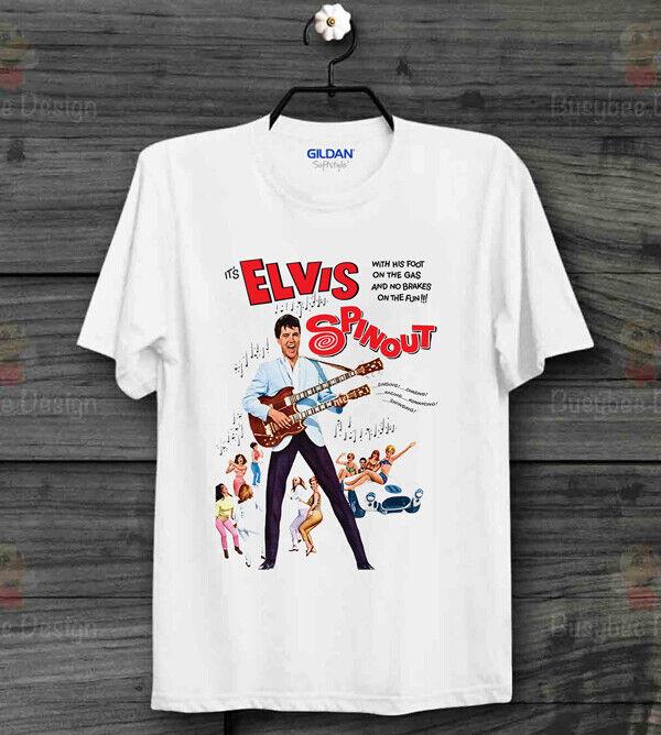 

ЭЛВИС ПРЕСЛИ ФИЛЬМ СПИНАУТ ПОСТЕР Рок Ретро Крутой Винтажный Унисекс Футболка B213 2XL