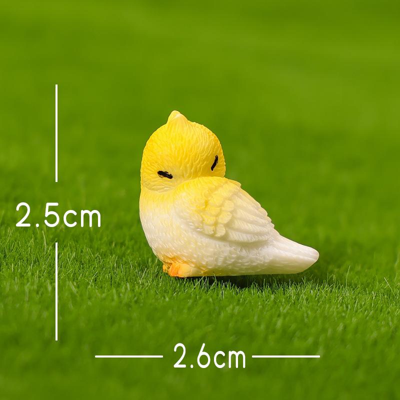 Micro Landscape Ornaments, Cute Simulated Little Parrots, Home Desktop Resin Craft Decorative Small Ornaments Accessories