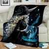1PC Custom Name Witchcraft Spell Magic Night Flannel Blanket Versatile,all-season Throw Suitable for the Living Room,bedroom,camping,travel,and Gift