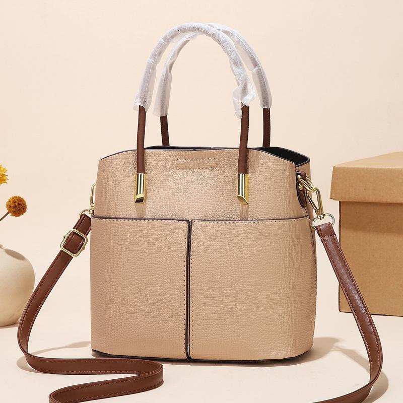 High Quality Female Bucket Handbag Brand PU Leather Lady's Shoulder Cross Body Big Bags Sac De Luxe Femme Mistress Gift