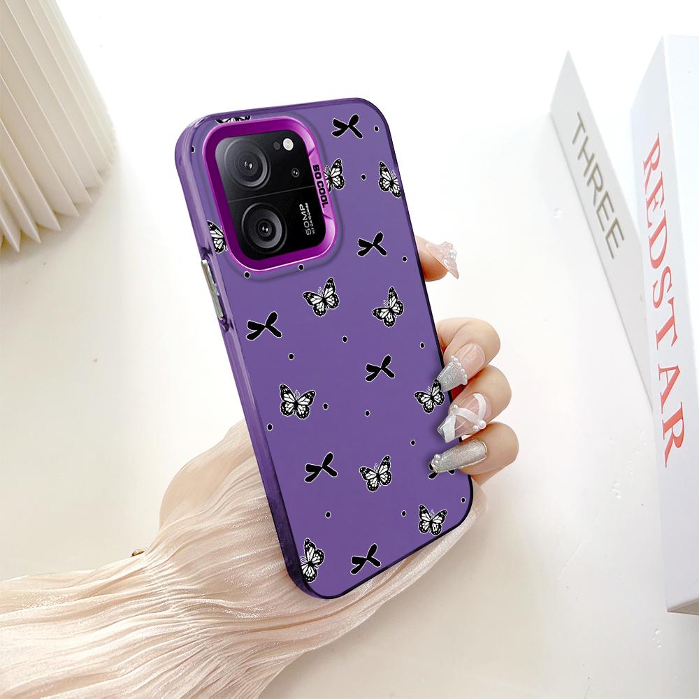 Custodia rigida antiurto anticaduta con motivo dipinto, argento colorato, doppia faccia, per telefono Xiaomi Redmi Poco