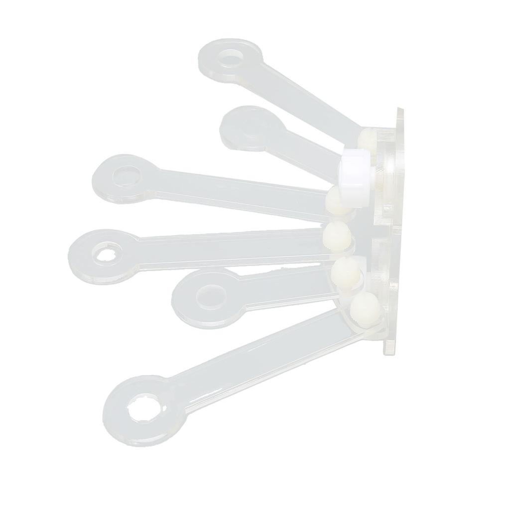 Aquarium Coral Rack 6 Holes 180 Degree Claw Fan Shaped Transparent Acrylic Fish Tank Coral Frag