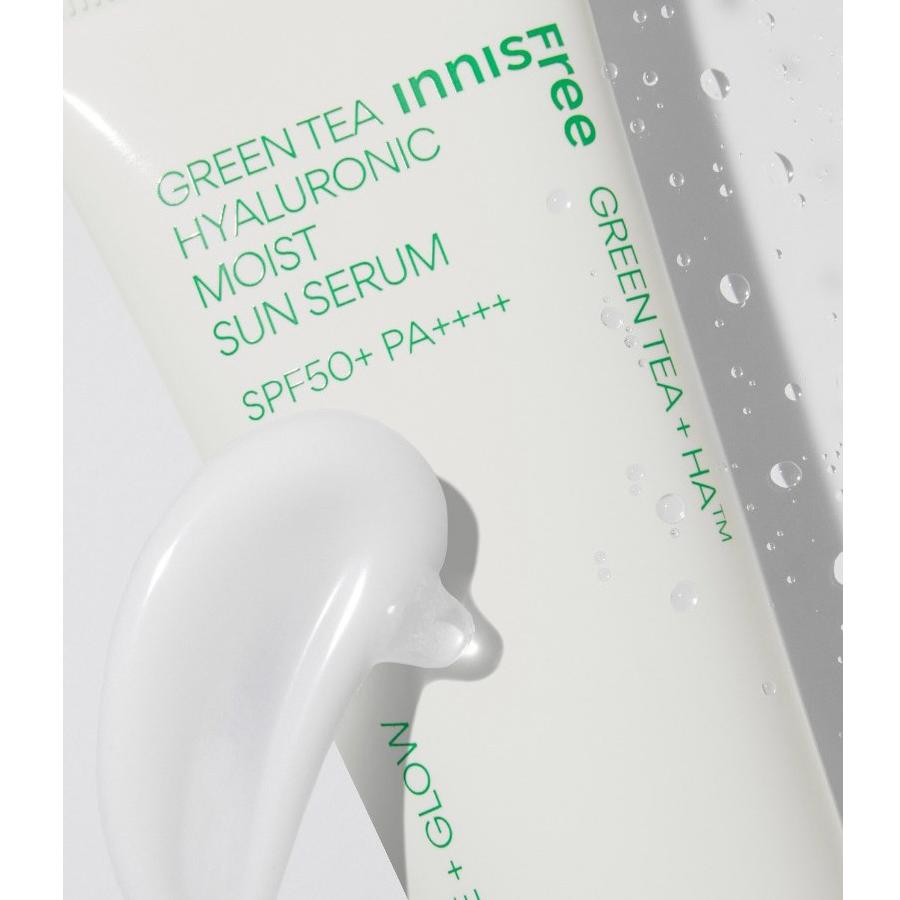Innisfree Zielona Herbata Hialuronowe Nawilżające Serum Przeciwsłoneczne SPF50+ PA++++ 50ml Lekka Nawilżająca Ochrona UV