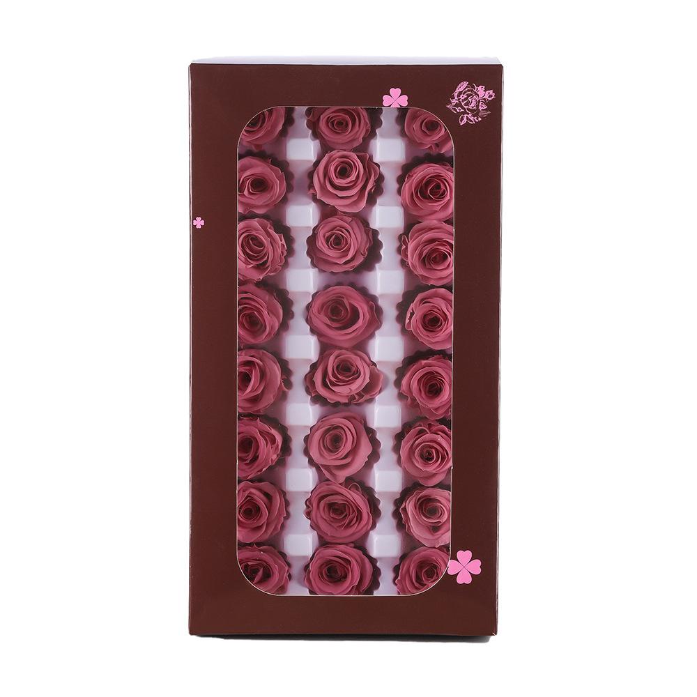 

Набор подарочных коробок с вечными цветами 2-6 см, декоративные цветы из роз ручной работы, подарочная коробка для цветов для DIY 1box 12pcs(approx3-4cm)