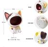 Vukayo Cat Offering a Metal Key Storage Key Small Item Entryway Tabletop Storage Animal Sculpture Pet Side Makeup Lipstick Candy Resin Interior