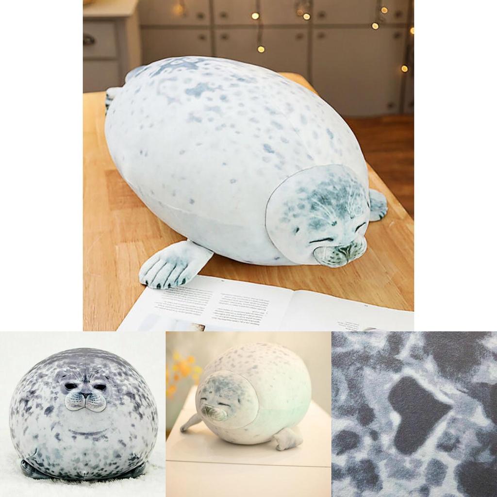 Large Chubby Blob Seal Plush Toy Animal Pillow Pet Soft And Cute Ocean Stuffed Doll Gift