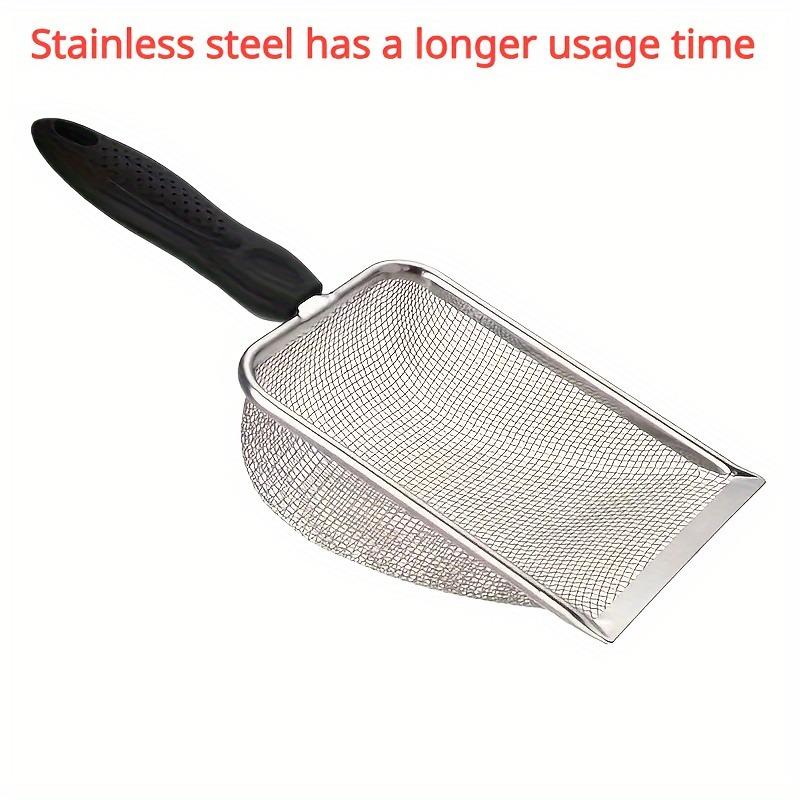1pc Stainless Steel Pet Litter Shovel - Convenient Tool for Dogs and Cats, Easy Clean Tool for Dog and Cat Pan Maintenance