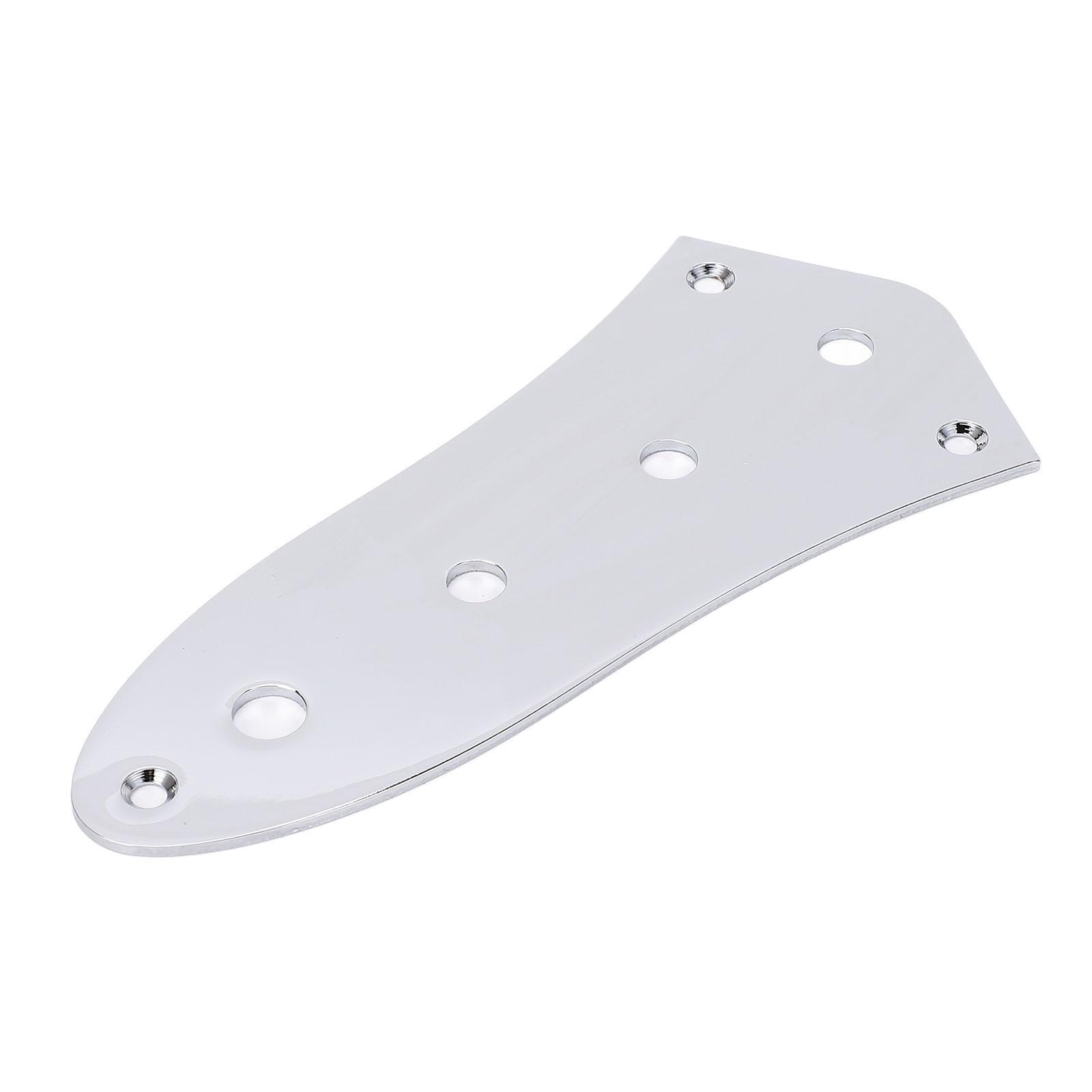 

Jazz Bass Control Plate 4 Hole Blank Steel Metal Replacement for Electric Guitar