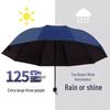 12-Rib Dual-Use Sun & Rain Umbrella for Men & Women - Large, UV Protection, Folding Double-Person Design