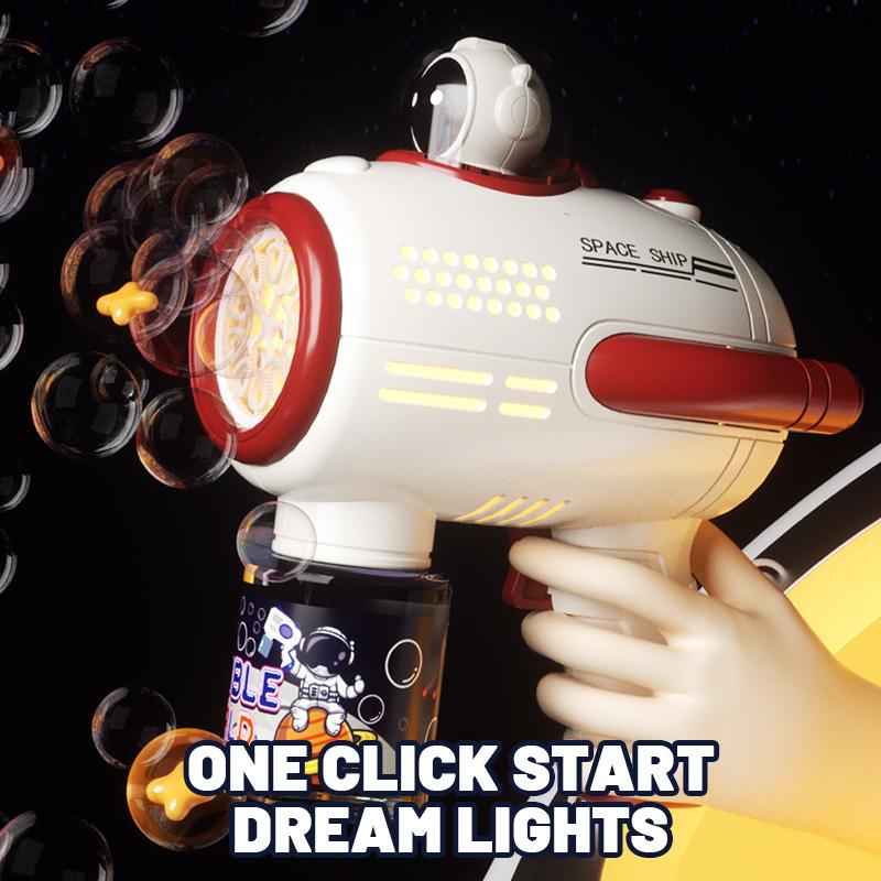 2023 New Children's Bubble Machine Toy INS Burst Fully Automatic Hand-held Astronaut Electric Blowing