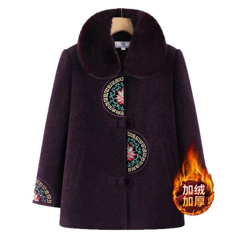 Winter cotton-padded jacket thickened jacket women's velvet winter cotton-padded jacket top