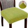 Jacquard Chair Covers Stretchy Solid Color Anti-Slip Chair Slipcovers Soft Sofa Seat Cover Living Room Restaurant Office Hotel