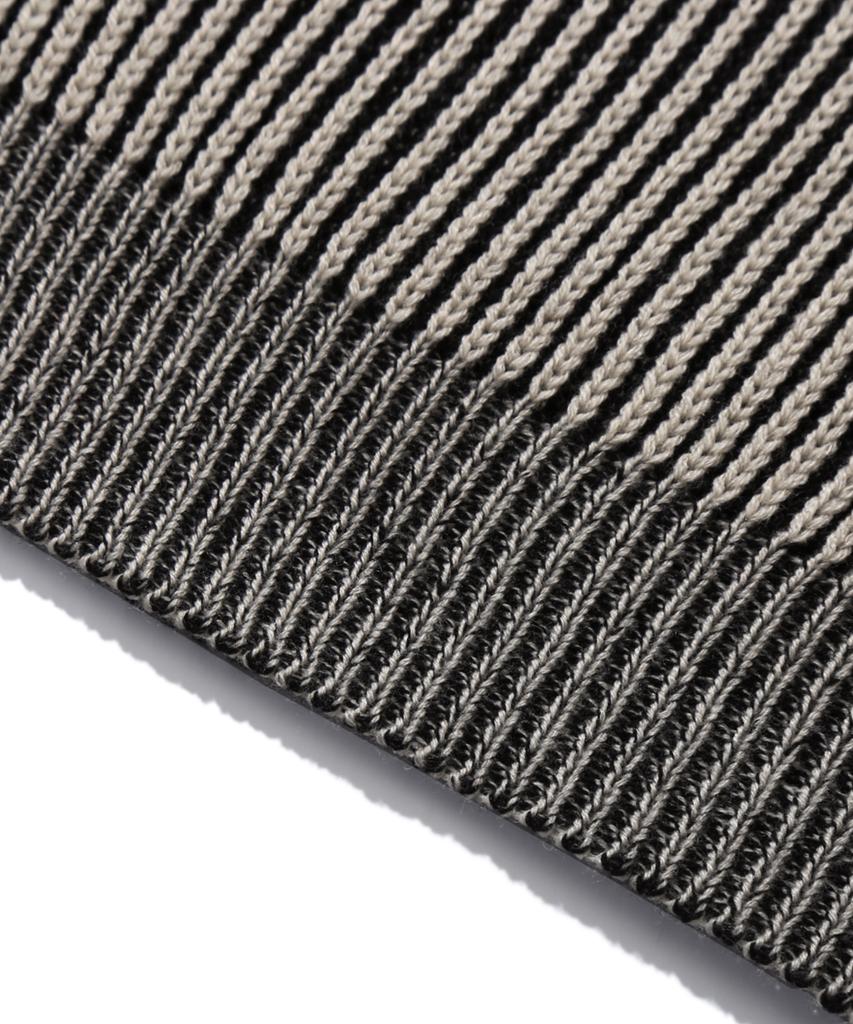 TRILLION Washable Two-Tone Crewneck Graphic Knit (Beige)