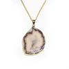 Amethyst fluorite agate naturale ciondolo irregolare pietra grezza grezza collana gioielli di moda gioielli in giada