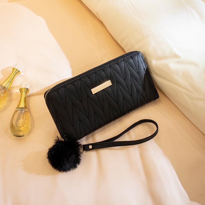 Spring and Summer New Simple Multi Card Clutch Bag for Women Versatile Large Capacity Practical Long Embroidered Wallet Wallet