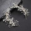 Beaded Bridal Headband Zinc Zinc Alloy Leaf Bridal Tiara Hair Vine Premium Women Hair Jewelry  Bridesmaids